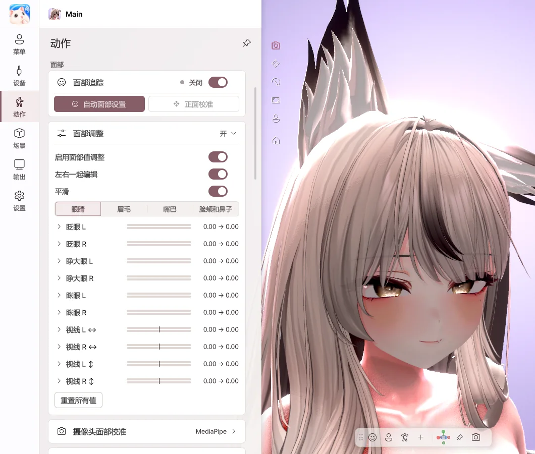 面部调整